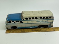Vintage Made in Japan Greyhound Bus Tin Toy Litho Friction 1960s 2570 Harusame