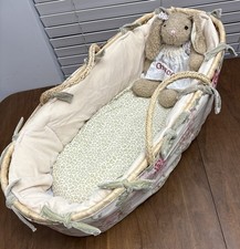 Vintage Babies R Us 2006 Baby Moses Basket With 100 Cotton Sheets And Cover