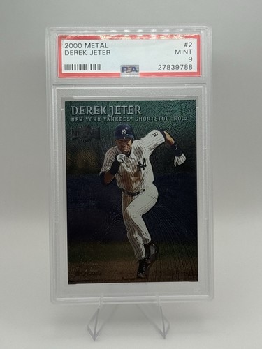 SkyBox 2000 Metal Derek Jeter Yankees #2 EMERALD PSA 9 MINT RARE