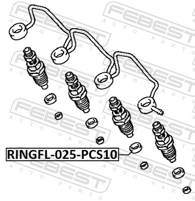 4x ✅Fits FEBEST RINGFL-025-PCS10 RINGS? PATOYOTA CALDINA INJECTION N ⭐UK Seller⭐