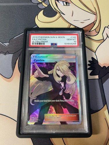 Cynthia Ultra Prism PSA 10 MINT 148/156 Pokemon