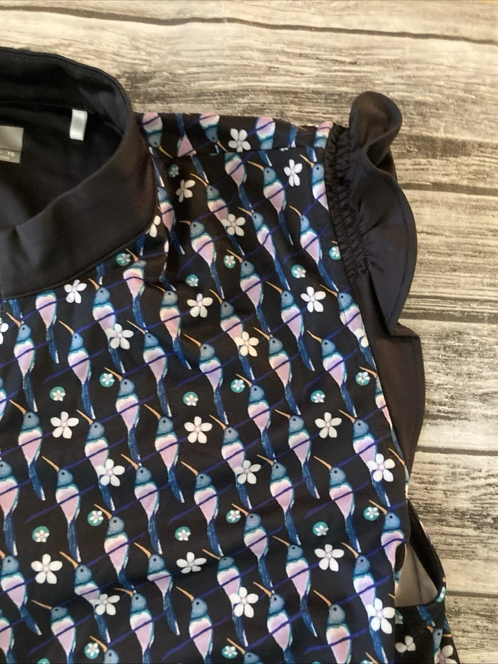 Juego corto de golf para mujer Callaway Opti-Dri con estampado de colibrí talla XL/L Foto 2 de 4