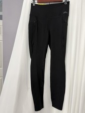 Eddie Bauer Women's Trail Tight Leggings Black S Pull-On Pockets Solid