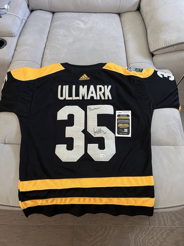 Adidas Linus Ullmark Signed Boston Bruins 2023 NHL Winter Classic Jersey JSA