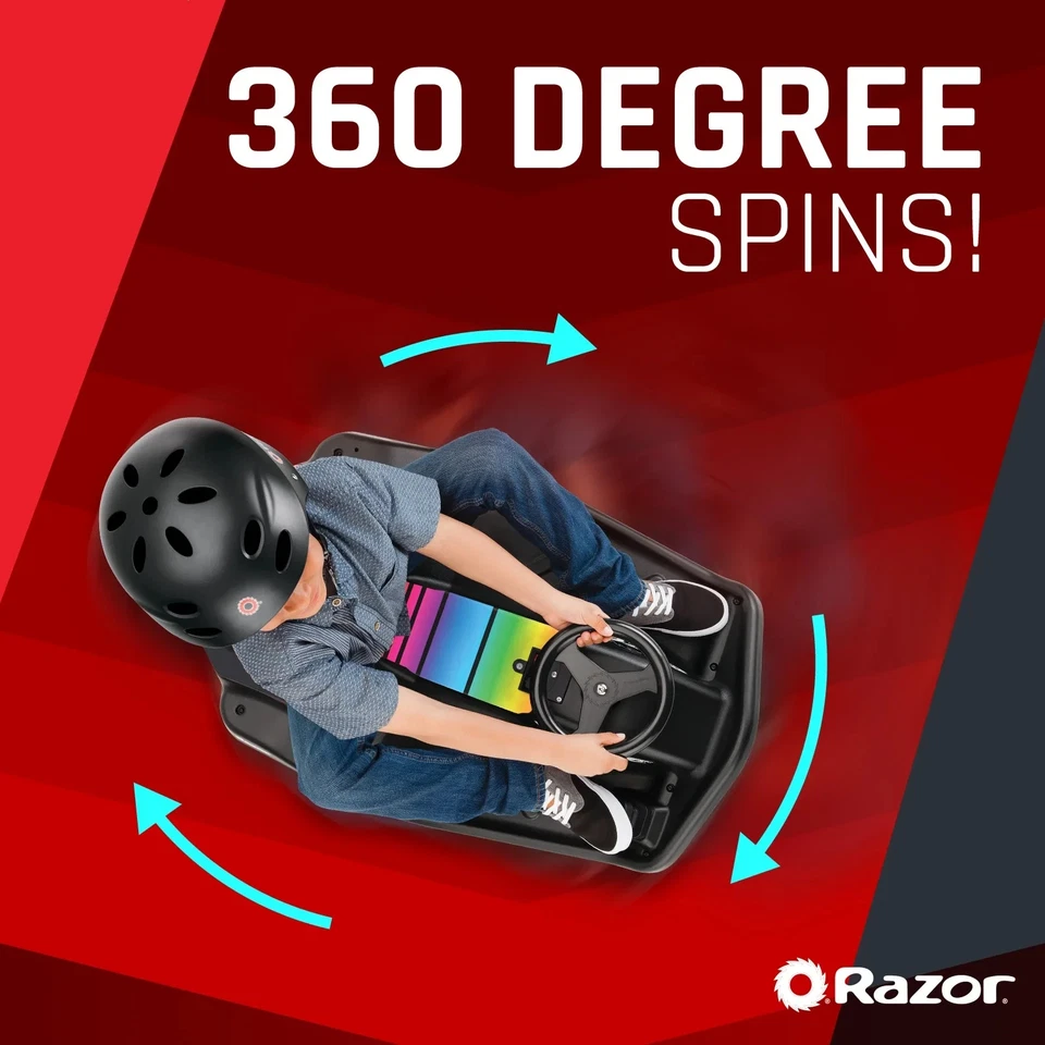 Crazy Cart Shift Lightshow de Razor - Go-Kart eléctrico a la deriva de 12 V para niños de edad Foto 4 de 4