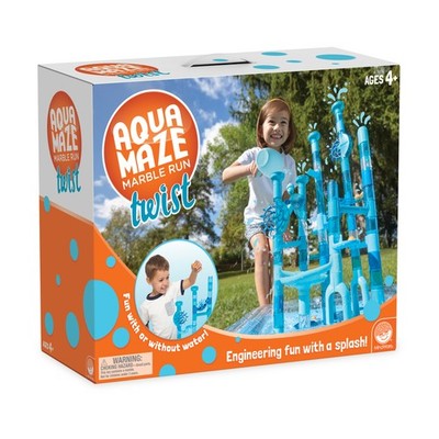 New - MindWare Aqua Maze Marble Run Twist - Ages 4+ | 1+ players