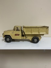 Vintage Buddy L Dump Truck - Pressed Steel Toy Vehicle - Beige