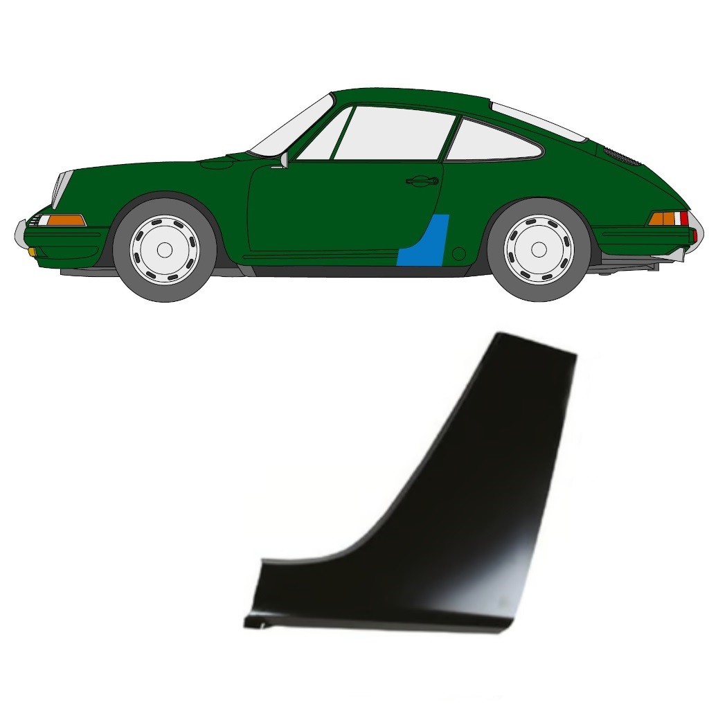Rear wing repair panel for Porsche 911 1964-1974 / Left