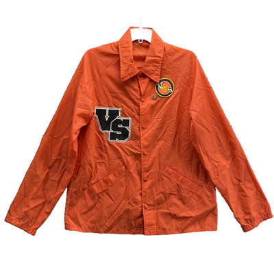 Vintage Eagle Boy Scout Windbreaker Jacket Men's Large Orange Retro Gorpcore USA