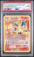 CHARIZARD POKÉMON 4/102 2021 CELEBRATIONS HOLO ENGLISCH PSA 9