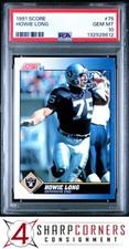1991 SCORE #75 HOWIE LONG RAIDERS HOF PSA 10