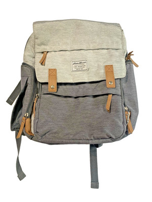 Eddie Bauer Cascade First Adventure Backpack Diaper Bag Gray