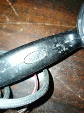 Cornetta Vintage FATME ROMA Bachelite Nera - Cavo Tessile Intrecciato