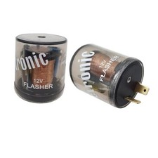 2 PCS Electronic LED Flasher Relay, 12V 3 Pins Round LED Turn Signal Light