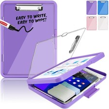 Clipboard Storage Heavy Duty Clearview Clip Boards 8.5x11 Dual Dry Erase Box