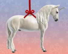 Breyer NEW * Aldo Unicorn Ornament * 2023 Andalusian Christmas Model Horse