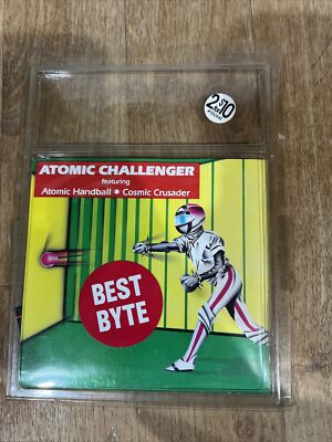 Atomic Challenger Arcade Games (Handball/Crusader) Disk Commodore 64  GVP  1985