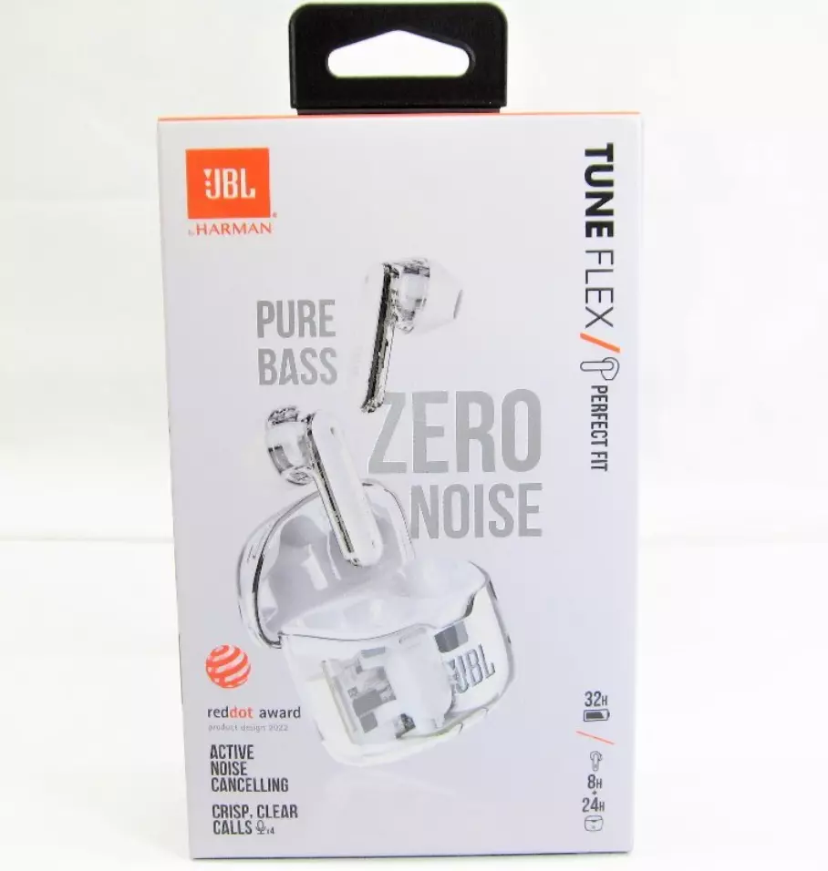 JBL TUNE FLEX GHOST Complete Wireless Earphones 2WAY Wearing White NEW  JAPAN | eBay