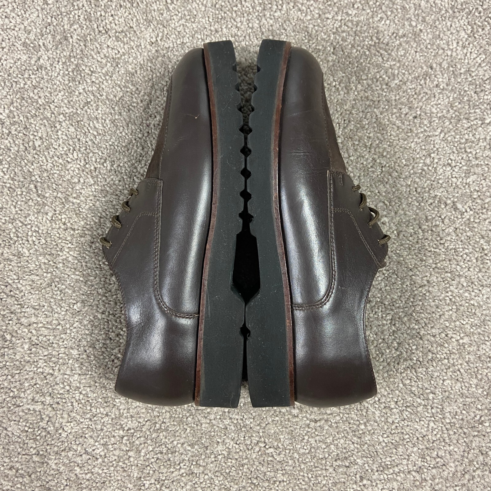 SAOLA Scarpe derby LL Bean Lug suola pelle marrone donna taglia 7 5 made in Portugal