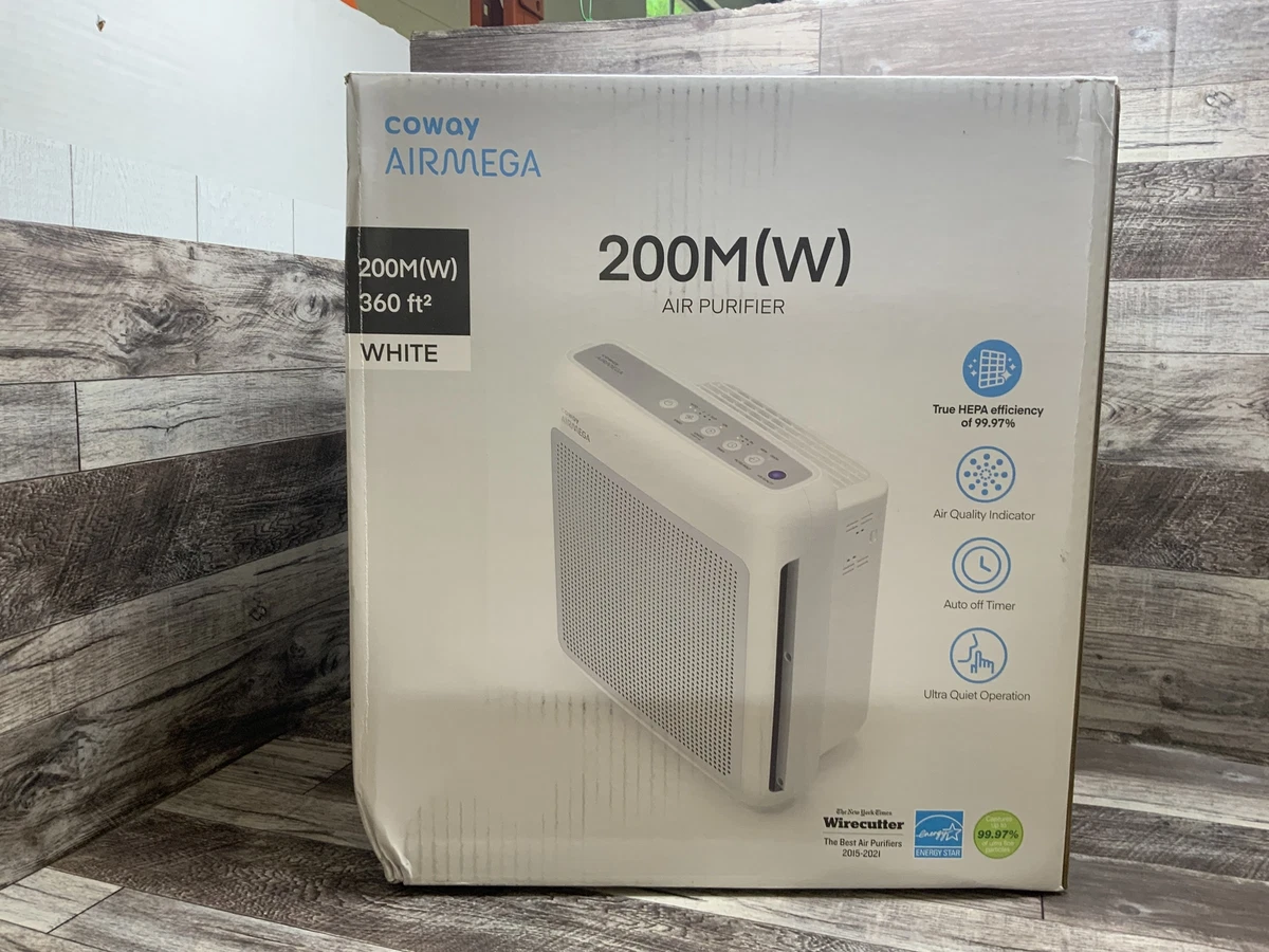 Coway Airmega 200M True HEPA and Activated Carbon Air Purifier AP 1518R White