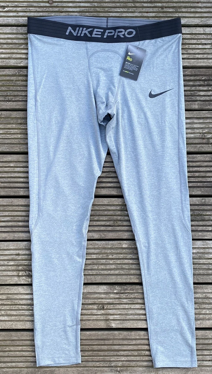 Nike Pro Mens Dri Fit Stretch Training Tights Size 3XL Grey BV5641