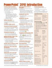 Microsoft PowerPoint 2010 Introduction Quick Reference Guide - FAST SHIPPING