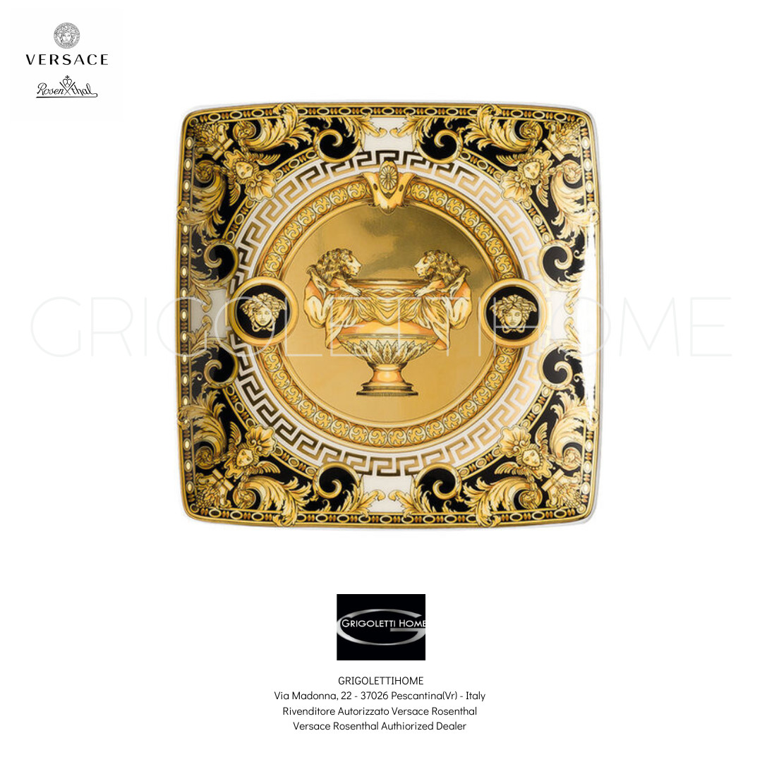 Versace Rosenthal - Prestige Gala - Square Flat Bowl 4.72 In