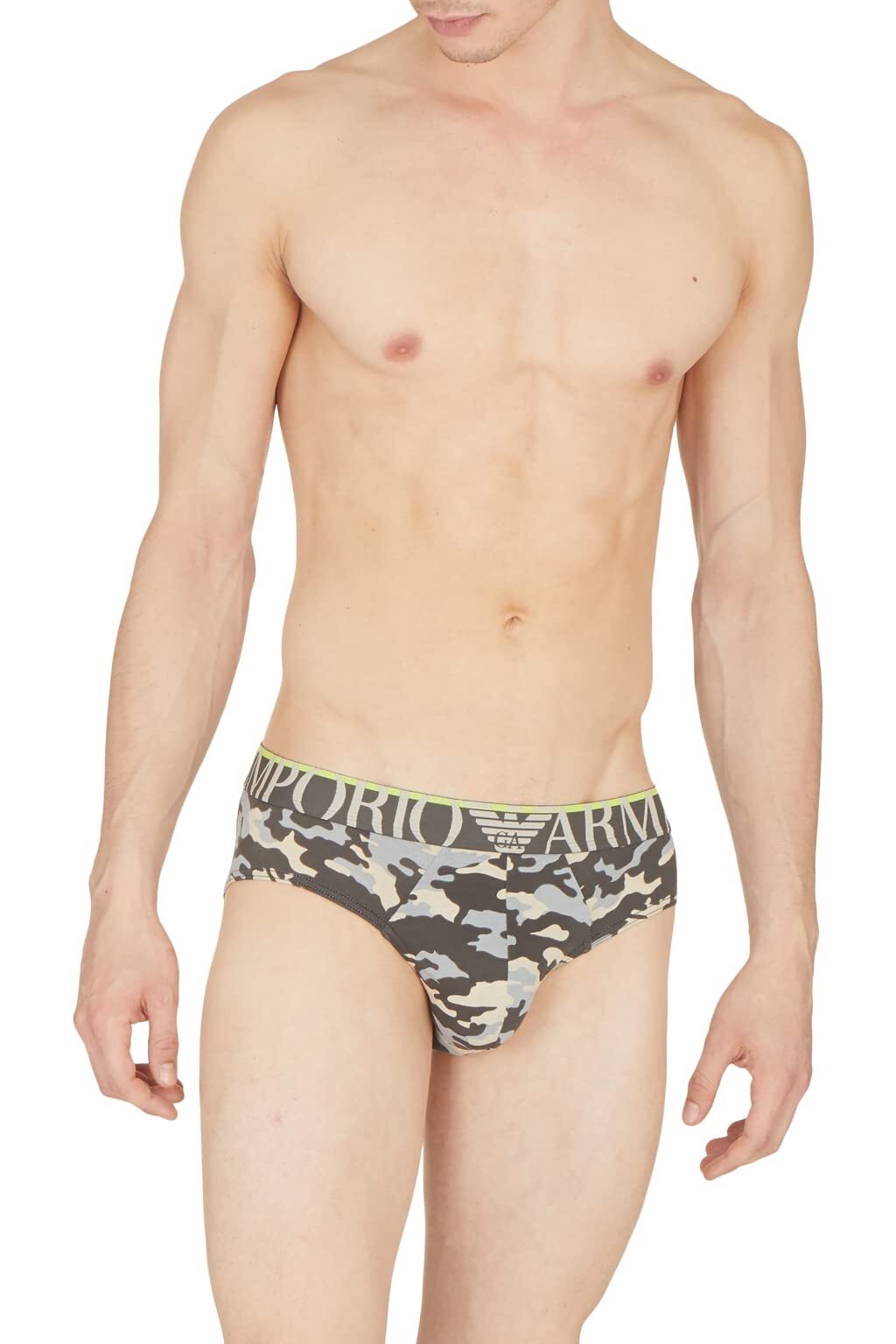 Короткое платье Earth Camou MD от Emporio Armani в камуфляжном стиле талия US 34-35 7090₽