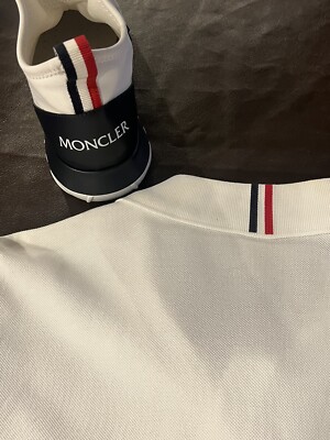 Moncler Emilien Men Sneakers Size 9 / EU43 with Match Moncler Polo Shirt Size L