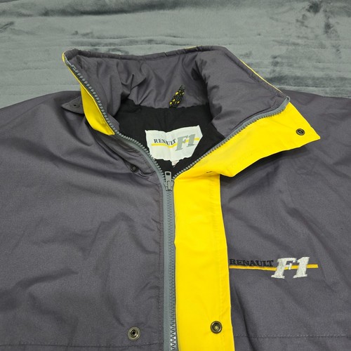 VINTAGE Renault Formula 1 Jacket Adult Large Grey Milair F1 Team Zip Up - Picture 5 of 16
