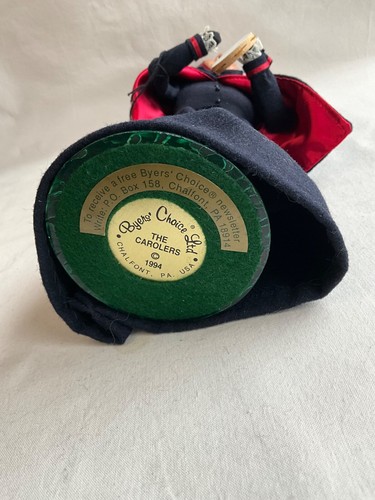 Byers Choice Caroler Salvation Army Grandmother Woman w/ Tambourine & Hang Tag - Picture 9 of 9