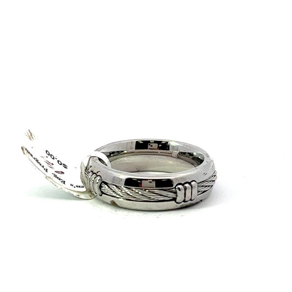 Anillo de banda de cable de acero inoxidable Triton de 7 mm Foto 4 de 4