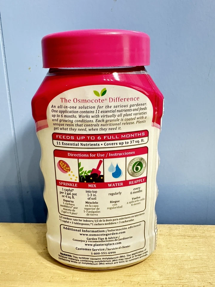 Osmocote Smart-Release Plant Food Plus exterior e interior, 1 lb. Foto 3 de 4