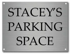 Personalised Car Parking space 20 x 15cm A5 Plaque