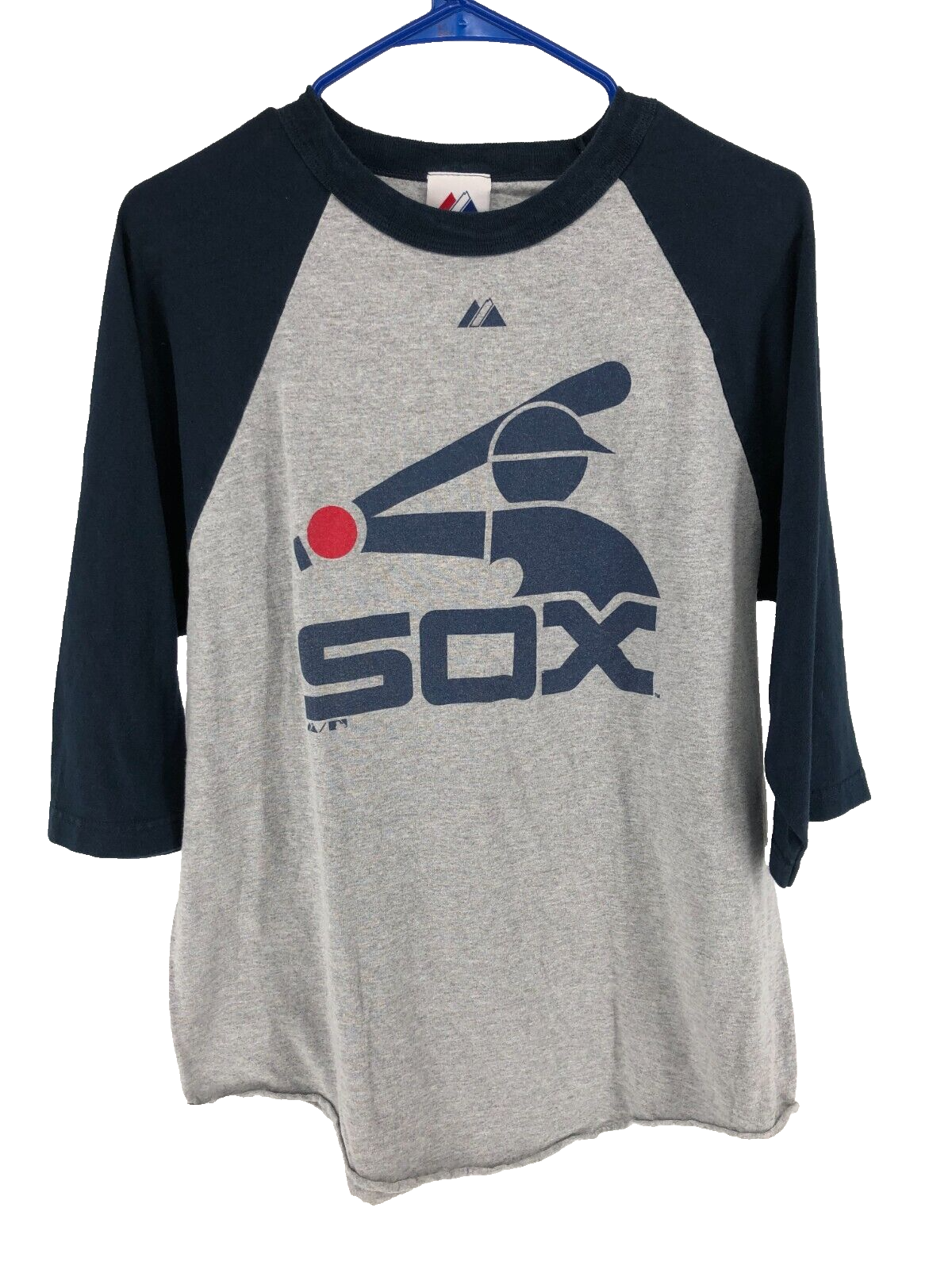 Vintage Majestic MLB White Sox Long Sleeve T-Shirt Men's Size Large Gray