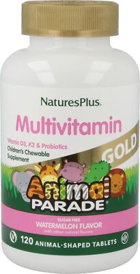 Natures Plus Gold Multivit. Watermelon   120 Lutschtabletten (212,92 EUR/kg)