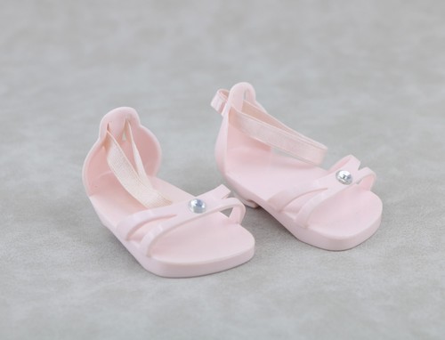 American girl light pink sandals gemstone for 18'' doll kitten-heel shoes