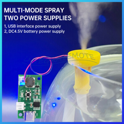 DIY Ultrasonic Mist Maker Atomizing Module Humidifier Circuit Board Type-C DC5V