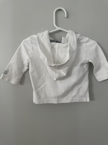 Janie and Jack Toddler Boy 2T White Shirt Long Sleeve With Hood - Picture 2 of 3