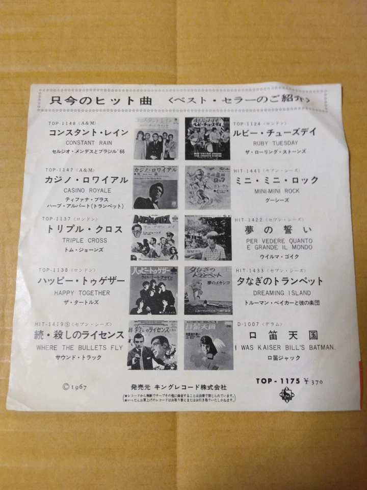Japanese press 7inch!!!   THE ASSOCIATION   WINDY / SOMETIME - Image 2 of 4
