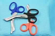NEW 3 PARAMEDIC UTILITY BANDAGE TRAUMA EMT EMS SHEARS SCISSORS 5.5"-BLACK-OR-BLU