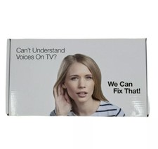 Zvox Accuvoice Av100 Tv Speaker Hearing Aid Technology Remote Dolby Digital