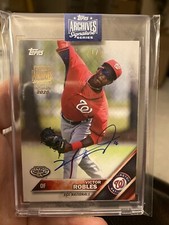 2020 Topps Archives 1/1 Victor Robles RC On Card Auto on '18 Topps Debut 🔥