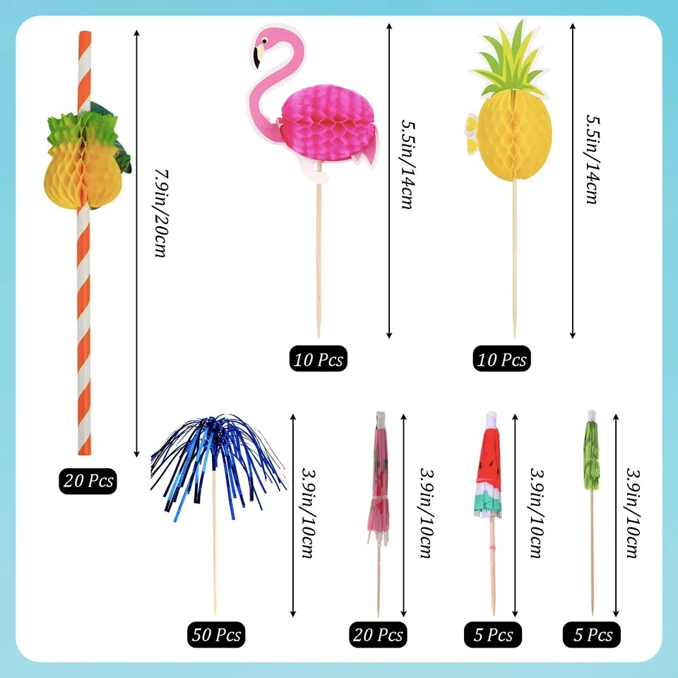 Cocktail Party Dekorationen120 Stück Cocktail Deko Cocktail SchirmchenFeuerwe... - Bild 2 von 4