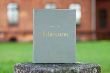 Personalized sign in guest book, album with pockets for photo booth