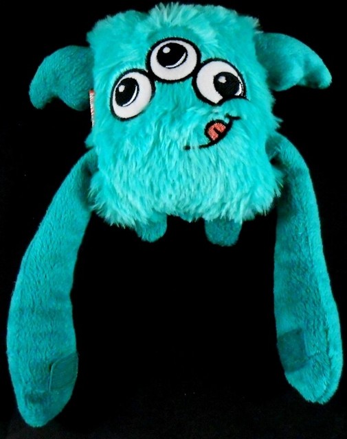 Emirates Air Fly with Me Monsters GREEN 3 EYED Eye Monster Stuffed Animal Buddy eBay