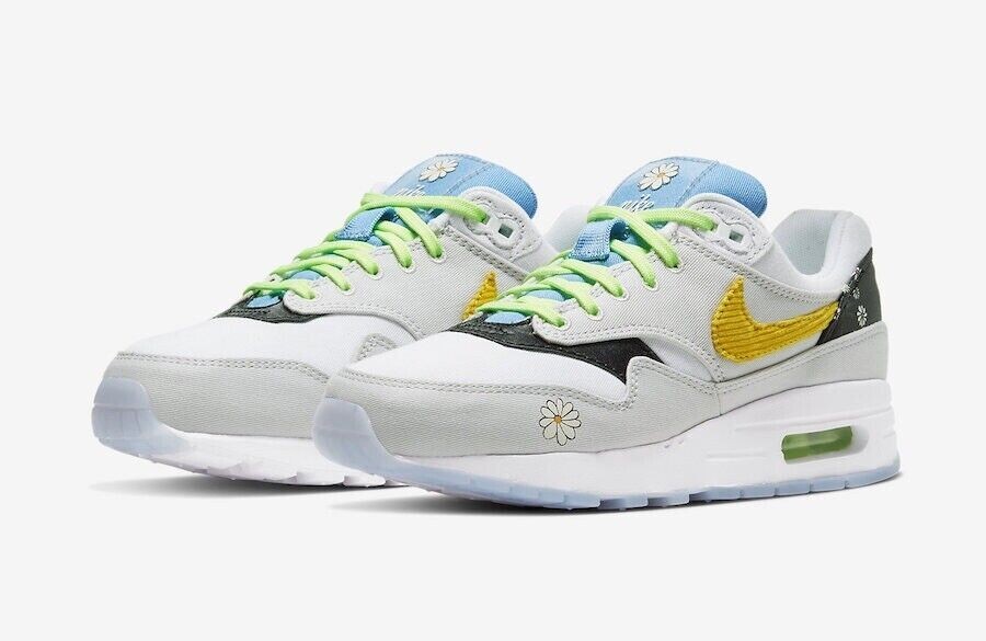 Nike Air Max 1 Daisy (GS) CW5861-100 Size 6Y -- NEW | eBay