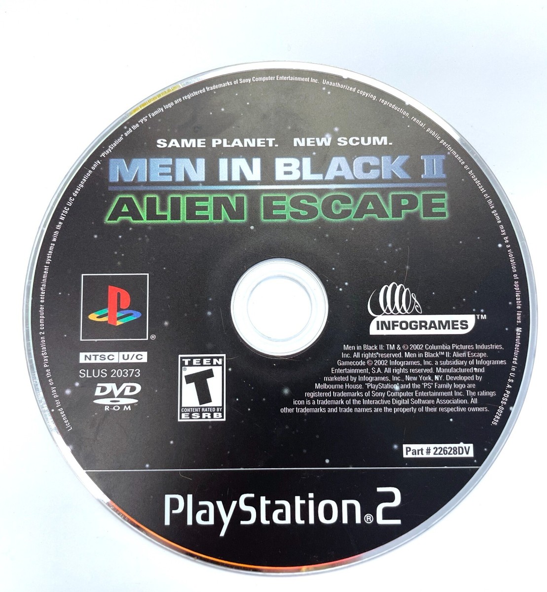 Men in Black II 2: Alien Escape (PlayStation 2 PS2) - DISC ONLY 