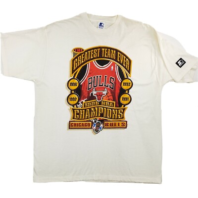Vintage 1996 Starter Chicago Bulls NBA Championship Locker Room