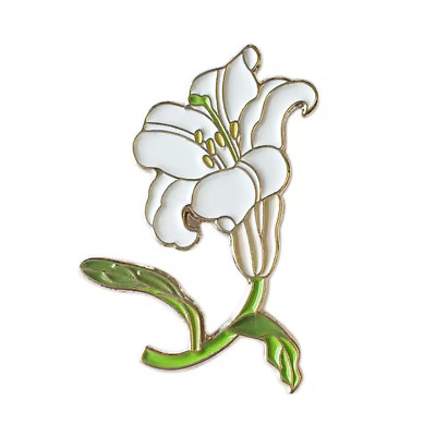 Japanische Friedenslilie Blume Anstecknadel Anstecker
